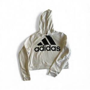 Adidas White Hoodie with Black Accents